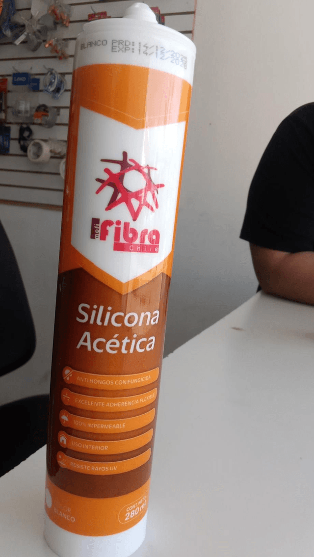 Silicona acética blanca