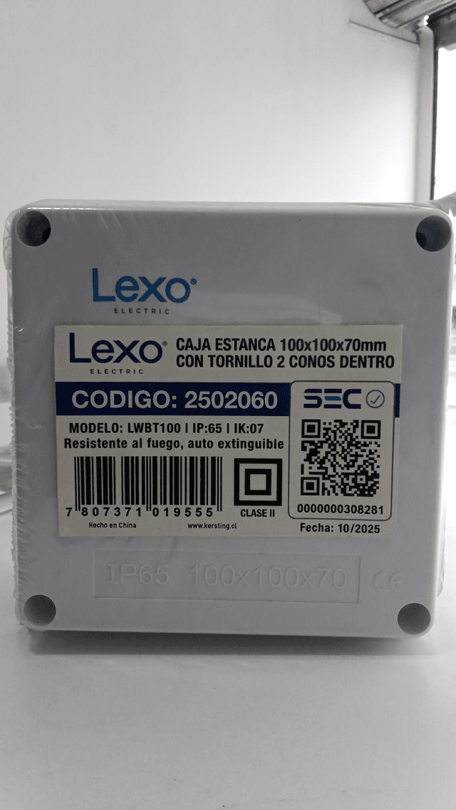 Caja estanca 100x100x70